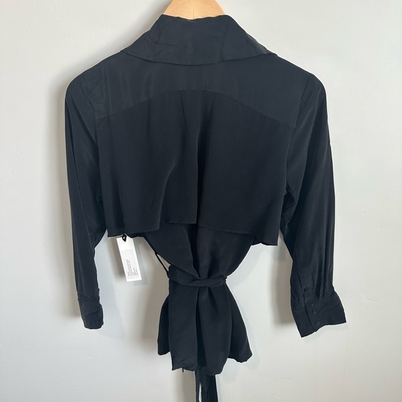 L’agence Silk Wrap Blouse - Picture 5 of 10